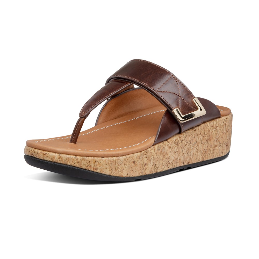 Fitflop Womens Sandals Brown - Remi Adjustable Leather - DM9082517